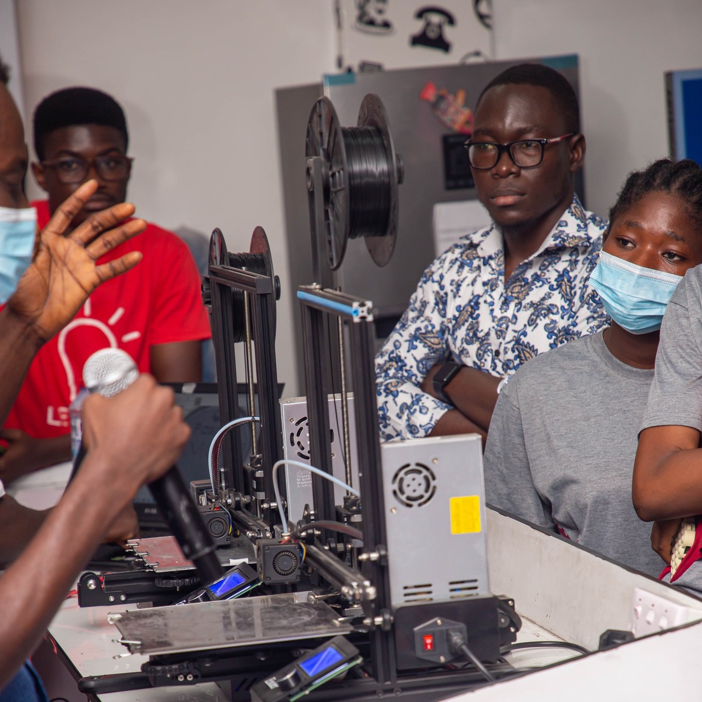 Innovation - People working with advanced technology and equipment