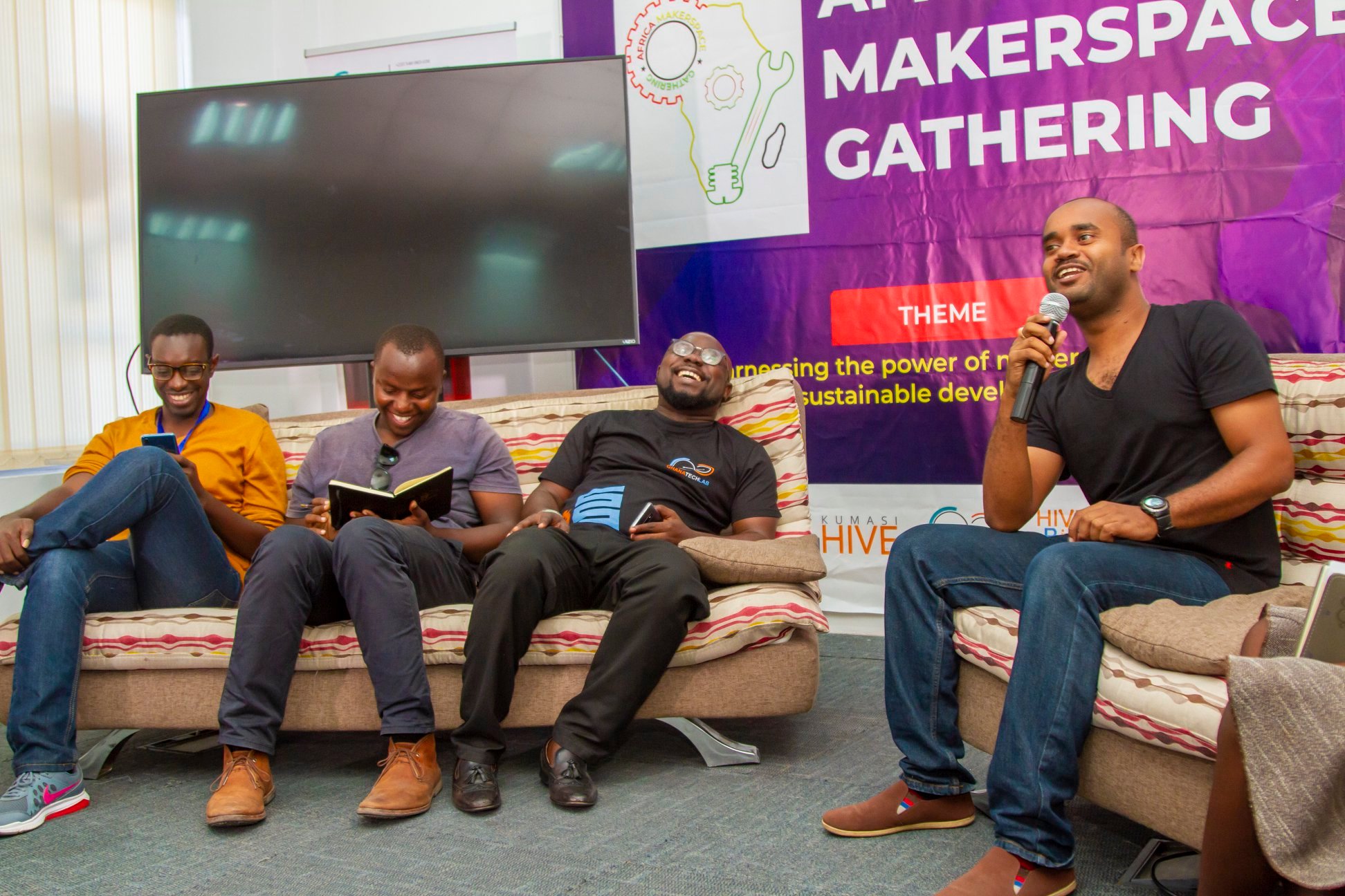 Team working together on projects